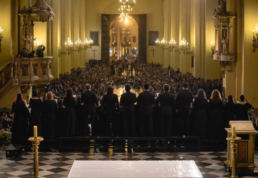 Orquesta Sinfónica Nacional y Coro Nacional ofrecieron concierto en la Catedral de Lima